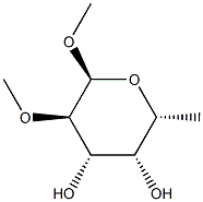 Methyl 6-Deoxy-2-O-methyl-α-D-galactopyranoside Structure