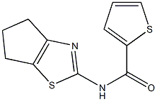 2-Thiophenecarboxamide,N-(5,6-dihydro-4H-cyclopentathiazol-2-yl)-(9CI) 结构式