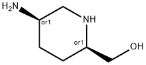 2-Piperidinemethanol,5-amino-,(2R,5R)-rel-(9CI) Structure