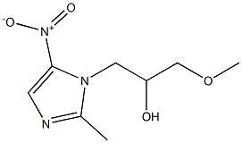 α-Methoxymethyl-2-methyl-5-nitro-1H-imidazole-1-ethanol Struktur