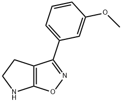 4H-Pyrrolo[3,2-d]isoxazole,5,6-dihydro-3-(3-methoxyphenyl)-(9CI) Structure