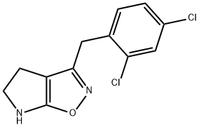 4H-Pyrrolo[3,2-d]isoxazole,3-[(2,4-dichlorophenyl)methyl]-5,6-dihydro-(9CI) Structure