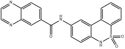 6-Quinoxalinecarboxamide,N-(5,5-dioxido-6H-dibenzo[c,e][1,2]thiazin-9-yl)-(9CI)|