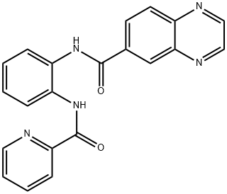 6-Quinoxalinecarboxamide,N-[2-[(2-pyridinylcarbonyl)amino]phenyl]-(9CI) Struktur