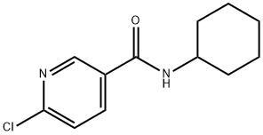 3-Pyridinecarboxamide,6-chloro-N-cyclohexyl-(9CI) Struktur