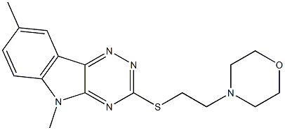 5H-1,2,4-Triazino[5,6-b]indole,5,8-dimethyl-3-[[2-(4-morpholinyl)ethyl]thio]-(9CI)|