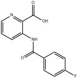 2-Pyridinecarboxylicacid,3-[(4-fluorobenzoyl)amino]-(9CI) Struktur