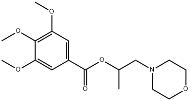 2-Morpholino-1-methylethyl=3,4,5-trimethoxybenzoate Struktur