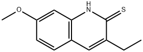 2(1H)-Quinolinethione,3-ethyl-7-methoxy-(9CI) Structure