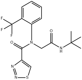 605638-05-9 1,2,3-Thiadiazole-4-carboxamide,N-[2-[(1,1-dimethylethyl)amino]-2-oxoethyl]-N-[2-(trifluoromethyl)phenyl]-(9CI)