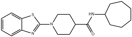 605640-17-3 4-Piperidinecarboxamide,1-(2-benzothiazolyl)-N-cycloheptyl-(9CI)