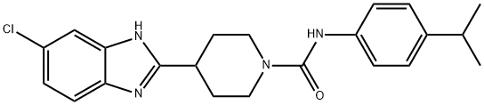 1-Piperidinecarboxamide,4-(5-chloro-1H-benzimidazol-2-yl)-N-[4-(1-methylethyl)phenyl]-(9CI)|
