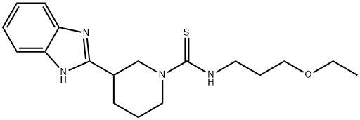 606089-75-2 1-Piperidinecarbothioamide,3-(1H-benzimidazol-2-yl)-N-(3-ethoxypropyl)-(9CI)