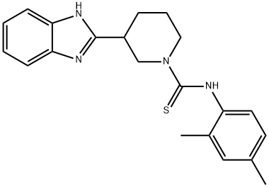1-Piperidinecarbothioamide,3-(1H-benzimidazol-2-yl)-N-(2,4-dimethylphenyl)-(9CI) Structure
