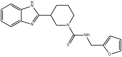 1-Piperidinecarbothioamide,3-(1H-benzimidazol-2-yl)-N-(2-furanylmethyl)-(9CI)|