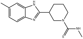 1-Piperidinecarbothioamide,N-methyl-3-(5-methyl-1H-benzimidazol-2-yl)-(9CI) Struktur