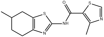 5-Thiazolecarboxamide,4-methyl-N-(4,5,6,7-tetrahydro-6-methyl-2-benzothiazolyl)-(9CI) Structure