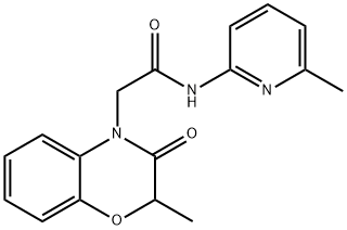 4H-1,4-Benzoxazine-4-acetamide,2,3-dihydro-2-methyl-N-(6-methyl-2-pyridinyl)-3-oxo-(9CI),606118-90-5,结构式