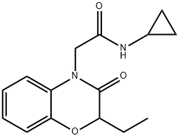 4H-1,4-Benzoxazine-4-acetamide,N-cyclopropyl-2-ethyl-2,3-dihydro-3-oxo-(9CI) Struktur