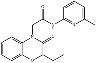 4H-1,4-Benzoxazine-4-acetamide,2-ethyl-2,3-dihydro-N-(6-methyl-2-pyridinyl)-3-oxo-(9CI) Structure