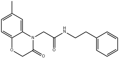 4H-1,4-Benzoxazine-4-acetamide,2,3-dihydro-6-methyl-3-oxo-N-(2-phenylethyl)-(9CI) Structure