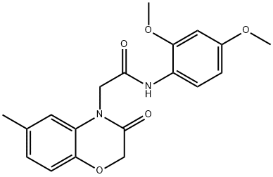 4H-1,4-Benzoxazine-4-acetamide,N-(2,4-dimethoxyphenyl)-2,3-dihydro-6-methyl-3-oxo-(9CI)|