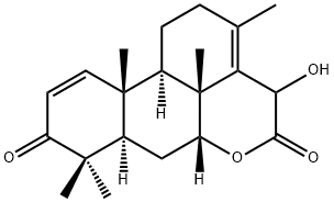 15-ヒドロキシ-4-メチルピクラサ-1,13-ジエン-3,16-ジオン 化学構造式