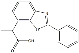 α-Methyl-2-phenyl-7-benzoxazoleacetic acid Structure