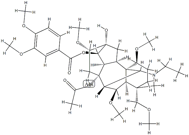 Bikhaconitine Structure