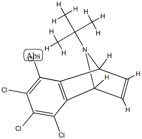 5,6,7,8-Tetrachloro-1,4-dihydro-1,4-epimino-9-(1,1-dimethylethyl)naphthalene Structure