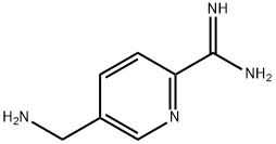 2-Pyridinecarboximidamide,5-(aminomethyl)-(9CI) Structure