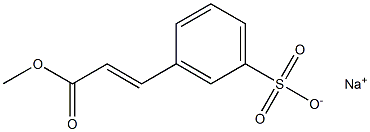 2-Propenoic acid, 3-(3-sulfophenyl)-, 1-Methyl ester, sodiuM salt (1:1), (2E)- Structure