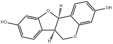 3,9-dihydroxypterocarpan 化学構造式