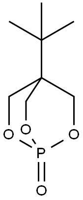 4-(叔丁基)-2,6,7-三氧杂-1-磷杂双环[2.2.2]辛烷 1-氧化物 结构式