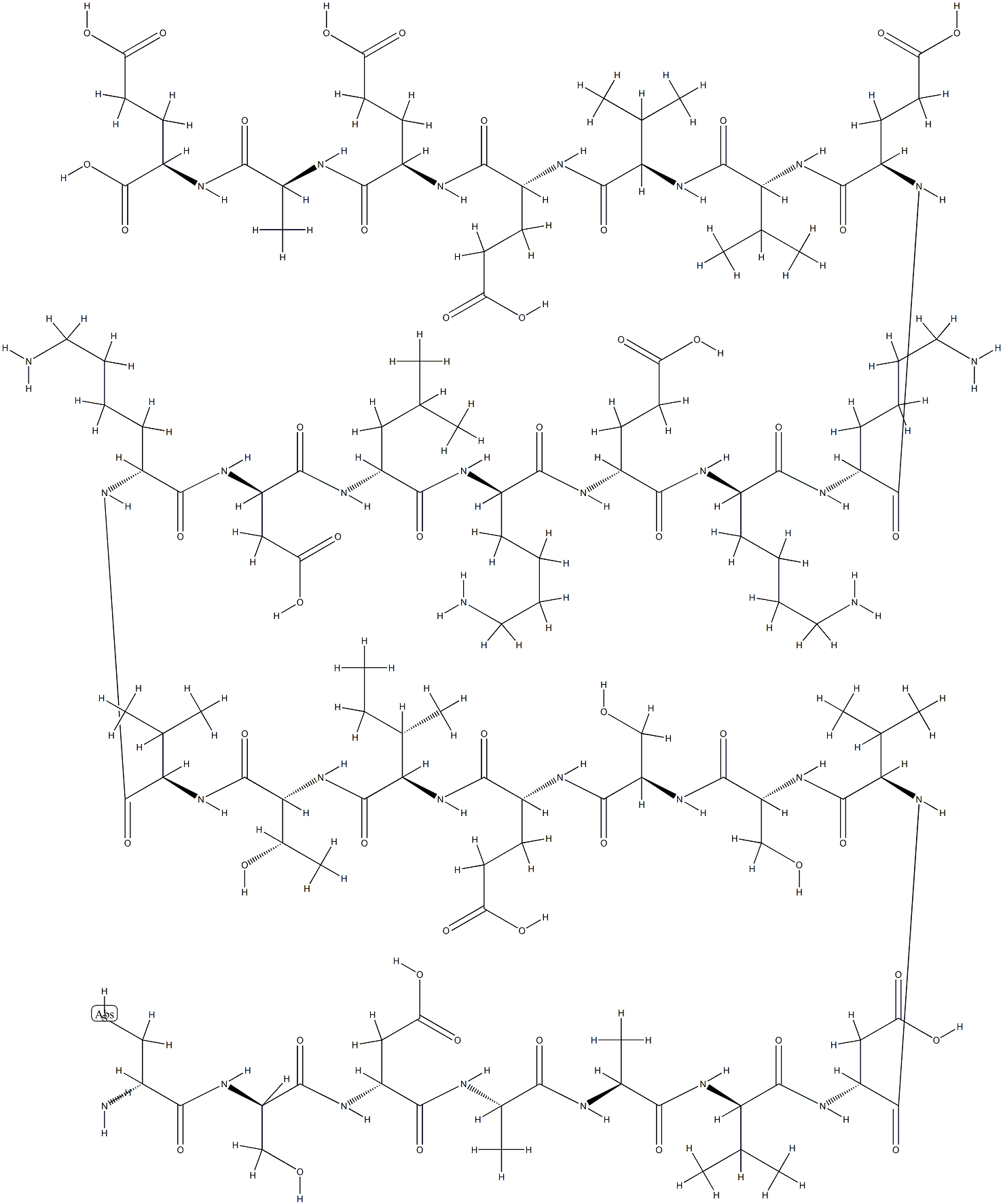 胸腺素F5,61512-21-8,结构式
