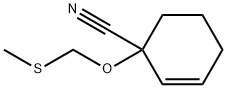 2-Cyclohexene-1-carbonitrile,1-[(methylthio)methoxy]-(9CI) Struktur
