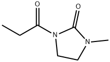 2-Imidazolidinone,1-methyl-3-(1-oxopropyl)-(9CI) Structure
