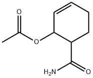 3-Cyclohexene-1-carboxamide,2-(acetyloxy)-(9CI) 化学構造式