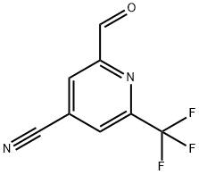 615580-27-3 4-Pyridinecarbonitrile,2-formyl-6-(trifluoromethyl)-(9CI)