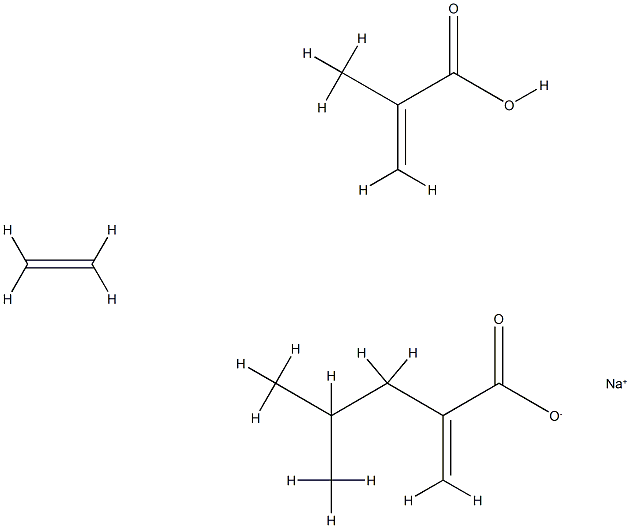 61615-65-4 2-Propenoic acid, 2-methyl-, polymer with ethene and 2-methylpropyl 2-propenoate, sodium salt