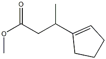 β-Methyl-1-cyclopentene-1-propionic acid methyl ester Structure