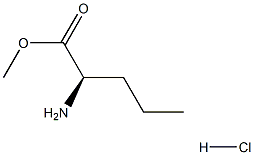 (R)-2-氨基戊酸甲酯盐酸盐, 619330-91-5, 结构式