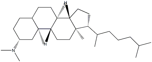 N,N-Dimethylcholestan-2α-amine Structure