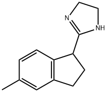 1H-Imidazole,2-(2,3-dihydro-5-methyl-1H-inden-1-yl)-4,5-dihydro-(9CI) Structure