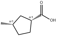 Cyclopentanecarboxylic acid, 3-methyl-, (1R,3S)-rel- (9CI) Structure