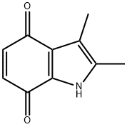 1H-Indole-4,7-dione,2,3-dimethyl-(9CI),62676-76-0,结构式