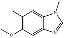 1H-Benzimidazole,5-methoxy-1,6-dimethyl-(9CI) 化学構造式