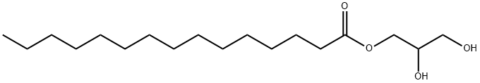 2,3-二羟丙基十五烷酸酯, 62927-08-6, 结构式
