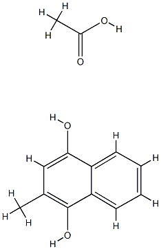 Menadiol monoacetate Struktur