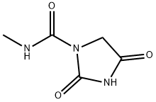 1-Imidazolidinecarboxamide,N-methyl-2,4-dioxo-(9CI) Struktur